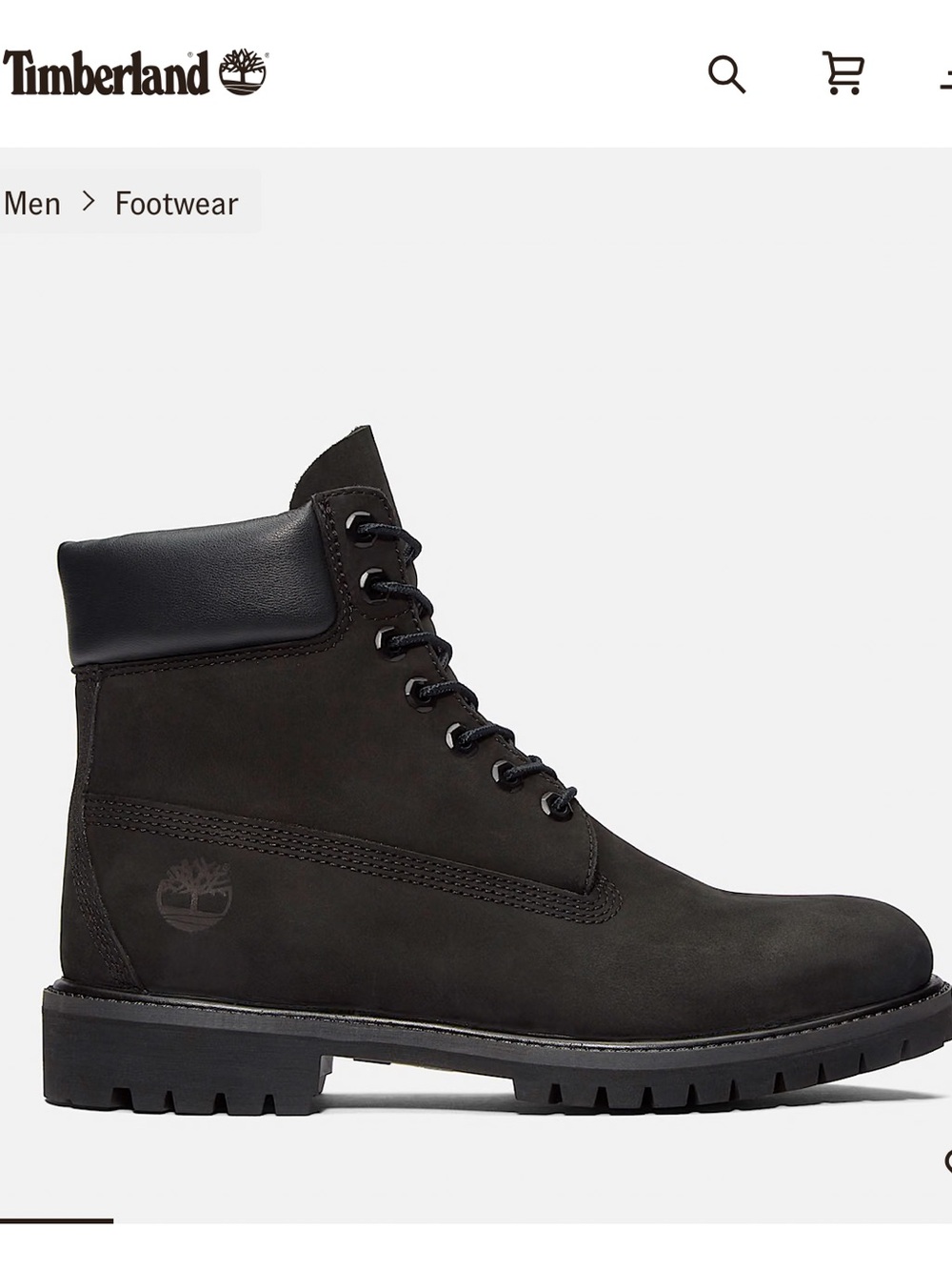 Timberland black boots Size 8 Women’s (6 Men’s)